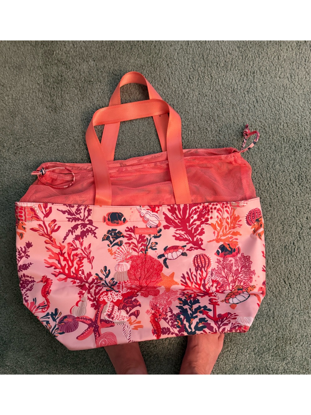 Vera Bradley Pink & Coral Coral Reef Tote